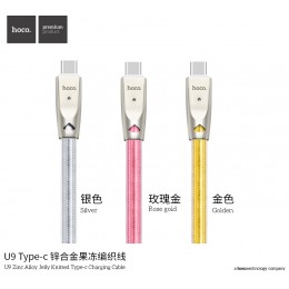 U9 Zinc Alloy Jelly Knitted Type-C Charging Cable